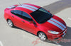 2013-2016 Dodge Dart Rally Mopar Style Dual Hood Racing Stripes Vinyl Graphics 3M Striping