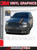 2014-2024 Dodge Durango Hood Stripes Crush SUV Vinyl Graphic 3M Decals Package