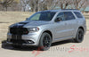 Detailed view of 2014-2024 Dodge Durango Hood Racing Stripes SUV Rally Vinyl Graphic 3M Decals Package