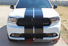 Detailed view of 2014-2024 Dodge Durango Hood Racing Stripes SUV Rally Vinyl Graphic 3M Decals Package