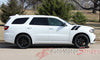 Detailed view of 2011-2024 Dodge Durango Hash Mark Stripes Double Bar SUV Hood Fender Vinyl Graphic 3M Package