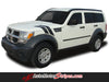 2007-2012 Dodge Nitro Double Bar Hash Marks Mopar Style Hood 3M Vinyl Graphics Stripes Decals