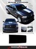 2009-2018 Dodge Ram Truck Hood Blackout Solid Center Accent Vinyl Graphic 3M Stripe Package