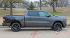 Detailed view of 2019-2025 Dodge Ram Rebel Side Bed Decals 1500 Stripes Truck Vinyl Graphics 3M Stripe Package