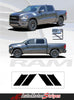 Detailed view of 2019-2025 Dodge Ram Stripes Hash Marks Double Bar Truck Hood Fender Vinyl Graphic 3M Stripe Package