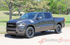 Detailed view of 2019-2025 Dodge Ram Stripes Hash Marks Double Bar Truck Hood Fender Vinyl Graphic 3M Stripe Package
