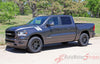 Detailed view of 2019-2025 Dodge Ram Stripes Hash Marks Double Bar Truck Hood Fender Vinyl Graphic 3M Stripe Package