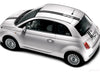 Detailed view of 2007-2020 Fiat 500 Euro Rally Hood Roof Trunk Racing Stripes Vinyl Graphic 3M Decals Kit