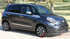 Detailed view of 2014-2020 Fiat 500L Sidekick Upper Body Door Accent 4-Door Stripes Vinyl Graphic Kit