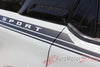 Detailed view of 2021-2025 Ford Bronco Sport LINEAR Side Body Stripes Upper Door Accent Decals Vinyl Graphics Kits 3M