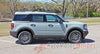 Detailed view of 2021-2025 Ford Bronco Sport LINEAR Side Body Stripes Upper Door Accent Decals Vinyl Graphics Kits 3M