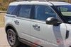 Detailed view of 2021-2025 Ford Bronco Sport LINEAR Side Body Stripes Upper Door Accent Decals Vinyl Graphics Kits 3M