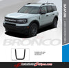 Detailed view of 2021-2025 Ford Bronco Sport REVIVE Retro Hood Stripes Accent Decals Vinyl Graphics Kits 3M