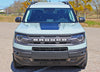 Detailed view of 2021-2025 Ford Bronco RIDER Hood Stripes Accent Decals Vinyl Graphics Kits 3M