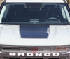 Detailed view of 2021-2025 Ford Bronco RIDER Hood Stripes Accent Decals Vinyl Graphics Kits 3M