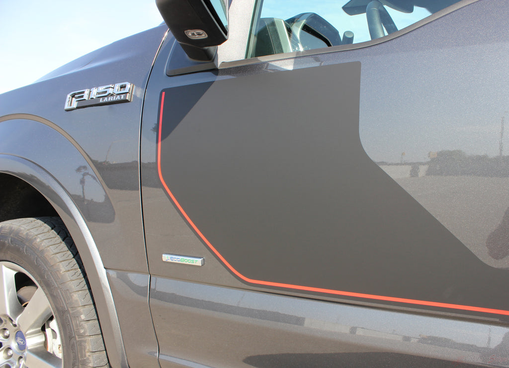 2015-2020 Ford F-150 Sideline Special Edition Appearance Package Style Hockey Stripe Vinyl Decal 3M Graphic