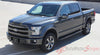 2016 Ford F-150 Borderline Center Racing Stripe w/ Outline Vinyl Decal Graphic 3M Stripes