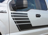 Detailed view of 2015-2020 Ford F-150 Speedway Special Edition Lead Foot Stripes Hockey Decals Vinyl Graphic 3M