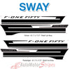 2021 2022 2023 2024 Ford F-150 Side Door Stripes Vinyl Body Decals 3M Graphics - SWAY and SWAY XL