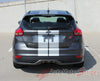 2016 2017 2018 Ford Focus Target Rally Racing Stripes Vinyl Graphic Hood 3M Decals Kit