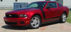 2010 - 2012 Ford Mustang Dominator Boss 302 Style Hood Side Vinyl Decal 3M Graphics - Lower Side View