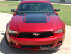 2010 - 2012 Ford Mustang Dominator Boss 302 Style Hood Side Vinyl Decal 3M Graphics - Hood View