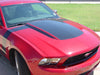 2010 - 2012 Ford Mustang Dominator Boss 302 Style Hood Side Vinyl Decal 3M Graphics - Hood Side View