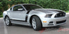 2013 2014 Ford Mustang Prime 1 Boss 302 Style Hood and Side Vinyl Graphics - Passenger View