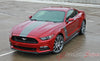 Detailed view of 2015-2017 Ford Mustang Stellar Boss 302 Factory OEM Style Hood and Side Stripes Vinyl Graphics 3M Decals - Front Hood and Side View