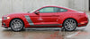 2015 2016 2017 Ford Mustang Stellar Boss 302 Factory OEM Style Hood and Side Stripes Vinyl Graphics 3M Decals - Side Driver View