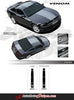 2013-2014 Ford Mustang Super Snake Venom Center Wide Racing Rally Stripes Vinyl Graphics 3M Decals
