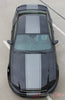 2013-2014 Ford Mustang Super Snake Venom Center Wide Racing Rally Stripes Vinyl Graphics - Sky View Front