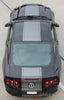 2013-2014 Ford Mustang Super Snake Venom Center Wide Racing Rally Stripes Vinyl Graphics - Sky View Rear