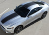 Detailed view of 2015-2017 Ford Mustang Super Snake Median Mohawk Center Wide Racing Rally Stripes Vinyl Graphic 3M Decal
