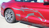 Detailed view of 2015-2017 Ford Mustang Pony Steed Horse Outline Side Stripes Vinyl Graphics - Side View Close