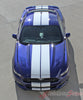Detailed view of 2015-2017 Ford Mustang Stallion 10" Wide Lemans Factory Style Racing Rally Stripes Vinyl Graphics - Top View