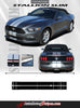 Detailed view of 2015-2017 Ford Mustang Stallion Slim 7" Inch Wide Racing and Rally Stripes Vinyl Graphics 3M Decals