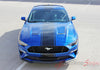 2018 2019 Ford Mustang Racing Stripes Hyper Rally Stripes Center Wide Vinyl Graphics 3M Decals
