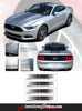 Detailed view of 2015-2017 Ford Mustang Digital Fade Faded Rally Stripes Hood Roof Trunk Vinyl Graphic 3M Decals
