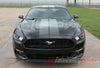 Detailed view of 2015-2017 Ford Mustang Digital Fade Faded Rally Stripes Hood Roof Trunk Vinyl Graphic 3M Decals