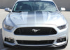 Detailed view of 2015-2017 Ford Mustang Digital Fade Faded Rally Stripes Hood Roof Trunk Vinyl Graphic 3M Decals
