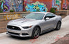 Driver Side Profile View for 2015 2016 2017 Ford Mustang Digital Fade Combo Lower Rocker and Hood Spears Stripes Vinyl Graphic 3M Decals