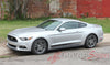 Detailed view of 2015-2017 Ford Mustang Digital Fade Faded Rocker Stripes Lower Door Panel Vinyl Graphic 3M Decals