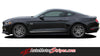 Detailed view of 2015-2017 Ford Mustang Digital Fade Faded Rocker Stripes Lower Door Panel Vinyl Graphic 3M Decals