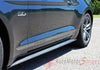 Detailed view of 2015-2017 Ford Mustang Digital Fade Faded Triline Rocker Stripes Lower Door Panel Vinyl Graphic 3M Decals