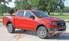 Detailed view of 2019-2023 Ford Ranger GUARDIAN Bed Body Stripes Accent Decals Vinyl Graphics Kits 3M