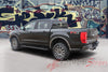 Detailed view of 2019-2023 Ford Ranger UPROAR Upper Body Door Stripes Accent Decals Vinyl Graphics Kits 3M