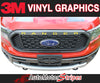Ford Ranger GRILL LETTERS Decals Name Text Vinyl Graphics Kit fits 2019 2020 2021 2022 2023 2024