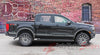 Detailed view of 2019-2023 Ford Ranger RAPID Lower Rocker Panel Stripes Door Accent Vinyl Graphic 3M Decal
