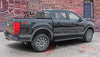 Detailed view of 2019-2023 Ford Ranger RAPID Lower Rocker Panel Stripes Door Accent Vinyl Graphic 3M Decal